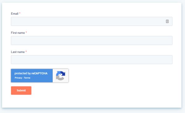 Newsletter Subscription Form Example