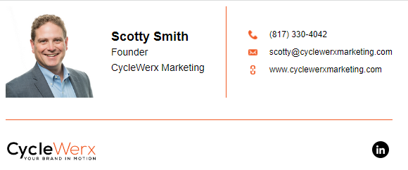 Screenshot of Scotty Smith email signature
