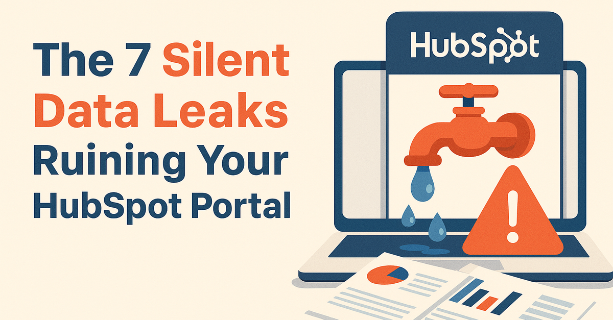 The 7 Silent Data Leaks That a HubSpot Audit Can Fix for Better ROI